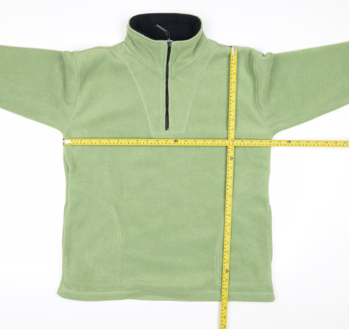 Nuggets Classic Collection Green Fleece 1/2 Zip Pullover Sweatshirt S/M