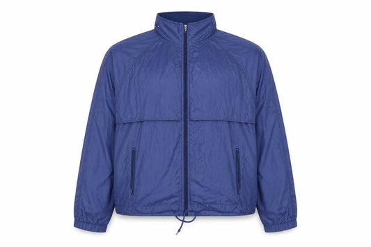 St. John’s Bay Men Blue Nylon Windbreaker Jacket Size M