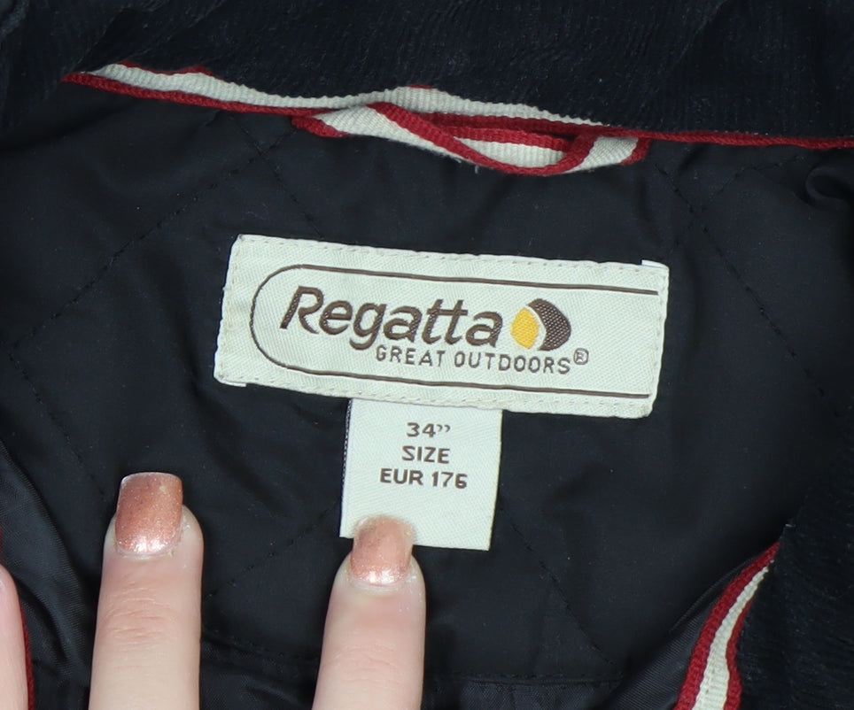 Regatta Women’s Black Quilted Jacket 34in Classic Mid-Length Polyester
