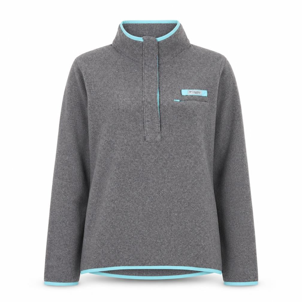Columbia Women’s Grey Fleece Pullover Sweatshirt Small