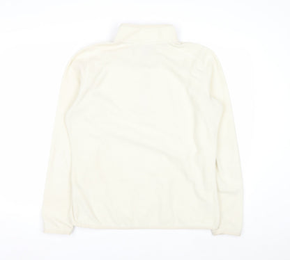 The North Face Women Ivory Fleece Pullover Sweatshirt XL Warm Zip Neck