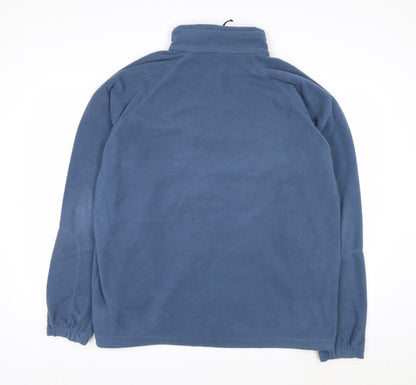 Columbia Men's Blue Full Zip Fleece Sweatshirt XL Outdoor Hiking