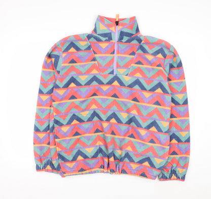 H&L Womens Multicoloured Fleece Pullover Sweatshirt Small