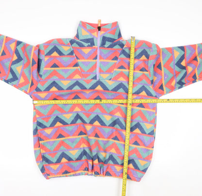 H&L Womens Multicoloured Fleece Pullover Sweatshirt Small