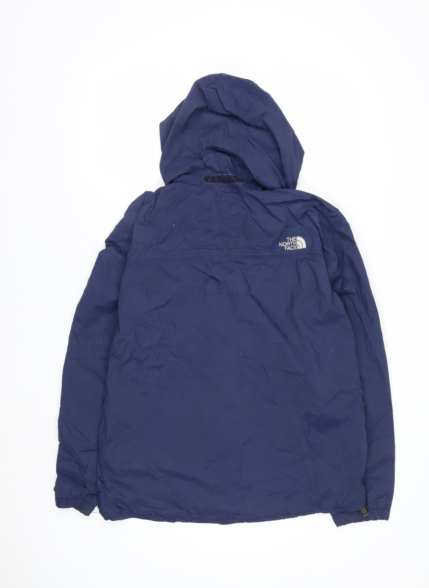 The North Face Men's Blue Waterproof Hooded Rain Jacket M