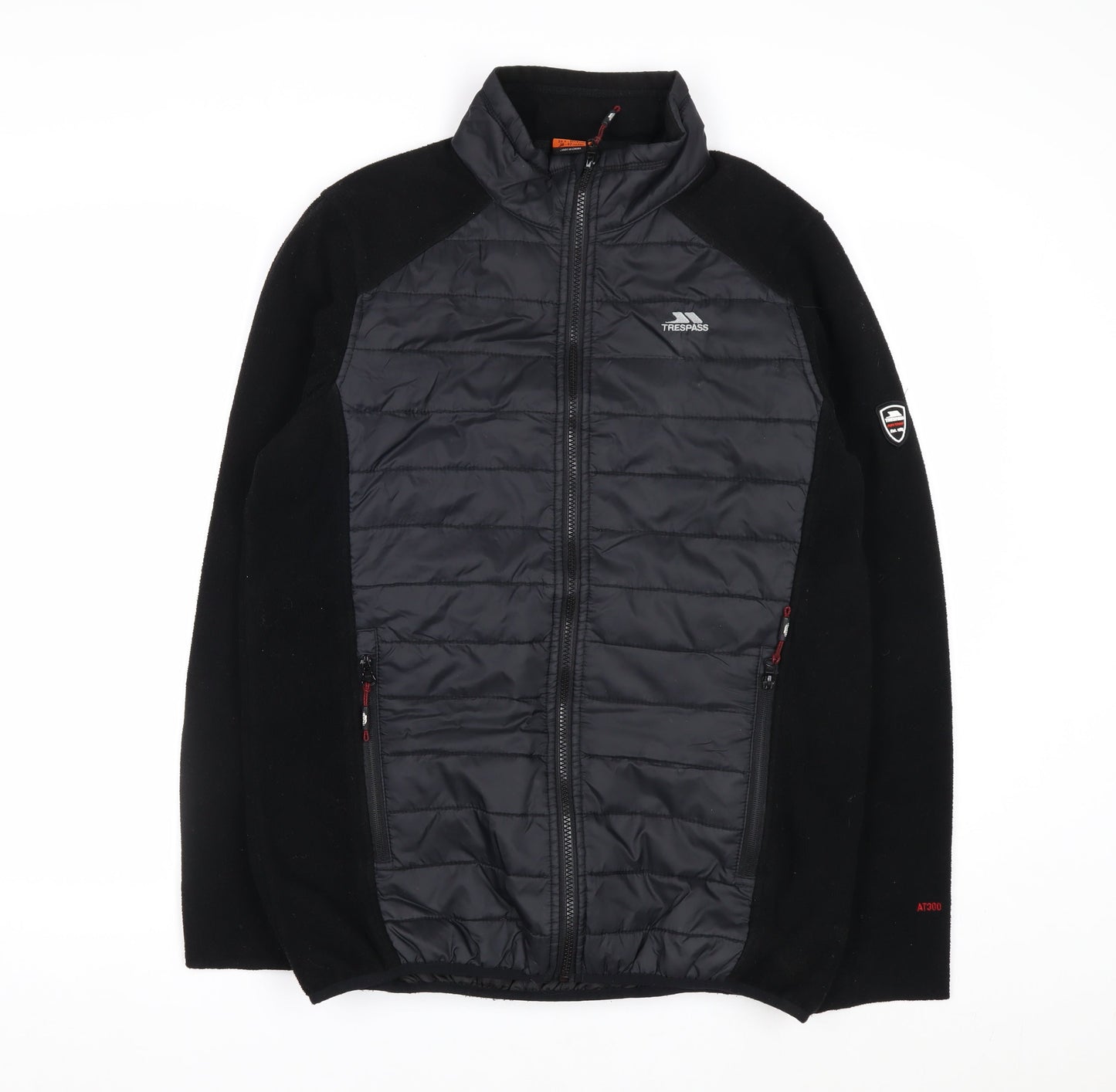 Trespass Men's Black M Fleece Puffer Jacket Outdoor Winter