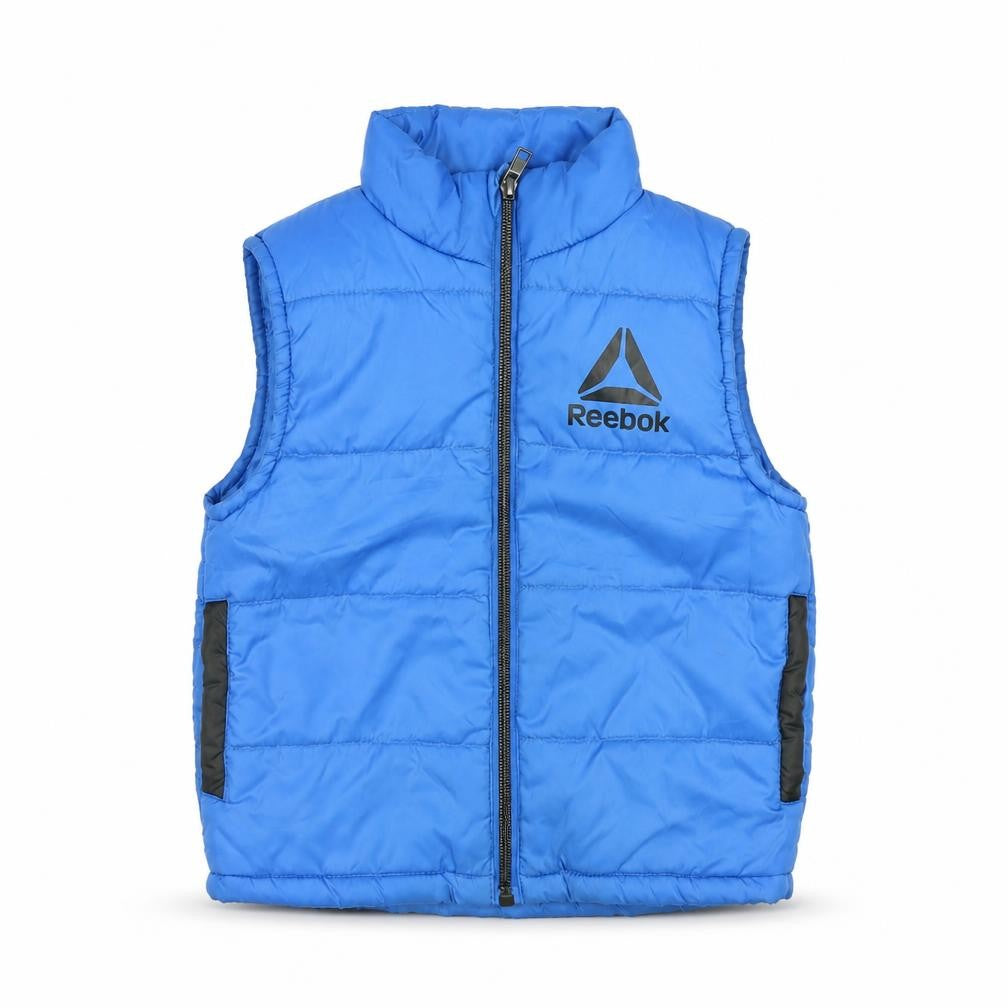Reebok Boys Blue Padded Bodywarmer 3 Years Polyester Zip Vest
