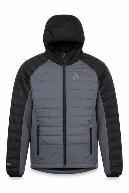 Gerry Men's Grey Hooded Puffer Jacket M Winter Down Outdoor