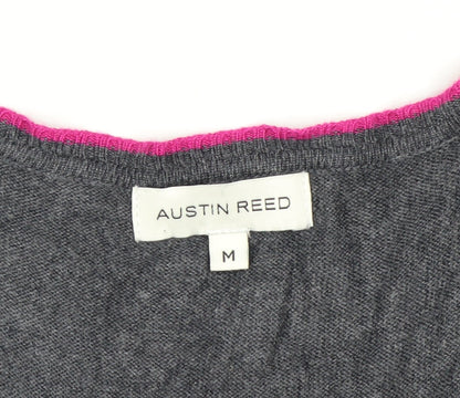 Austin Reed Women’s Grey Argyle Sleeveless Knit Vest M