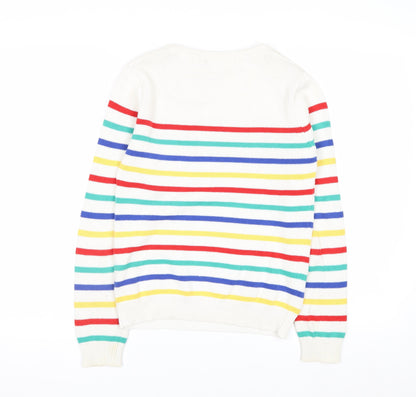 Brave Soul Women's Multicoloured Stripe Cotton Jumper Size S