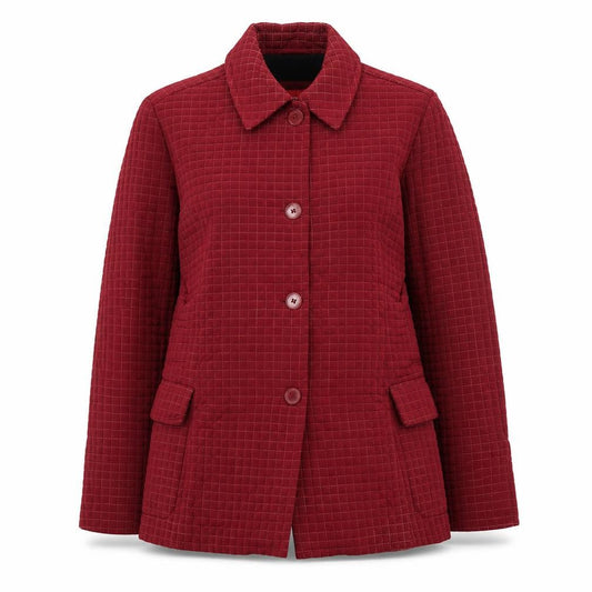 Esprit Women's Red Quilted Mid-Length Jacket Size S