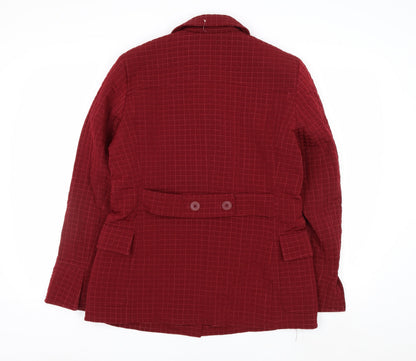 Esprit Women's Red Quilted Mid-Length Jacket Size S