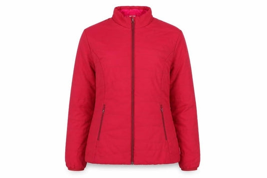 Decathlon Women Red Polyester Puffer Jacket Size 14 Lightweight
