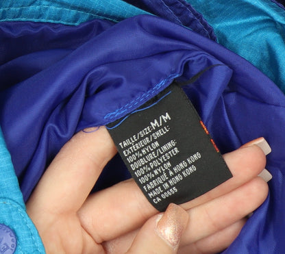 Easywear Women’s Blue Hooded Anorak Jacket M Lightweight Nylon