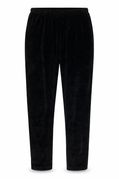 Jones New York Women’s Black Velour Elastic Waist Trousers Size M