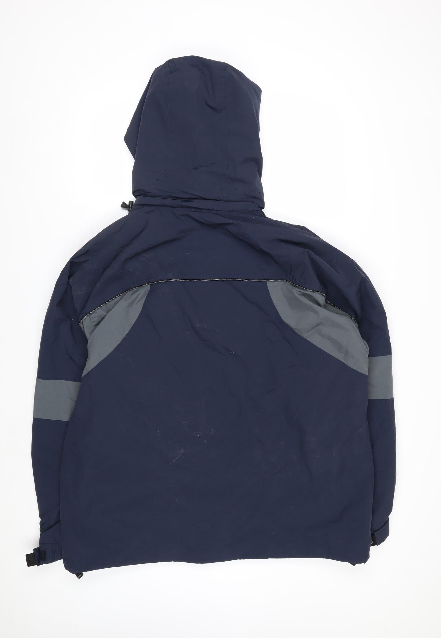 North End Men's Blue Waterproof Hooded Parka Jacket L