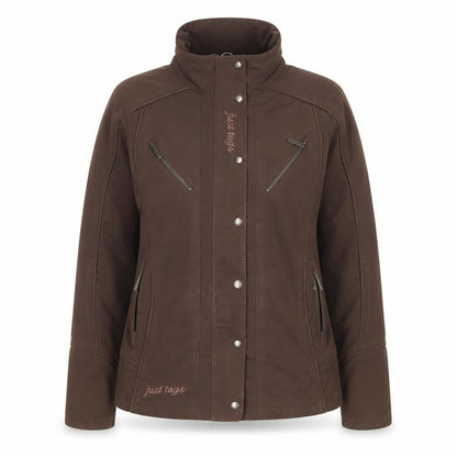 Just Togs Womens Brown Softshell Equestrian Jacket Size 12