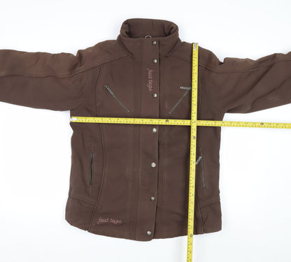 Just Togs Womens Brown Softshell Equestrian Jacket Size 12