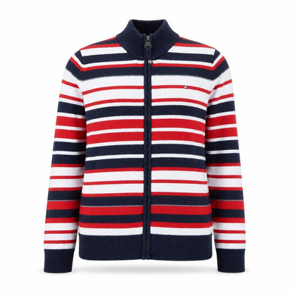 Tommy Hilfiger Women’s Multicoloured Full Zip Striped Jumper Size 12