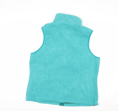 L.L. Bean Women's Blue Fleece Waistcoat Bodywarmer M Petites