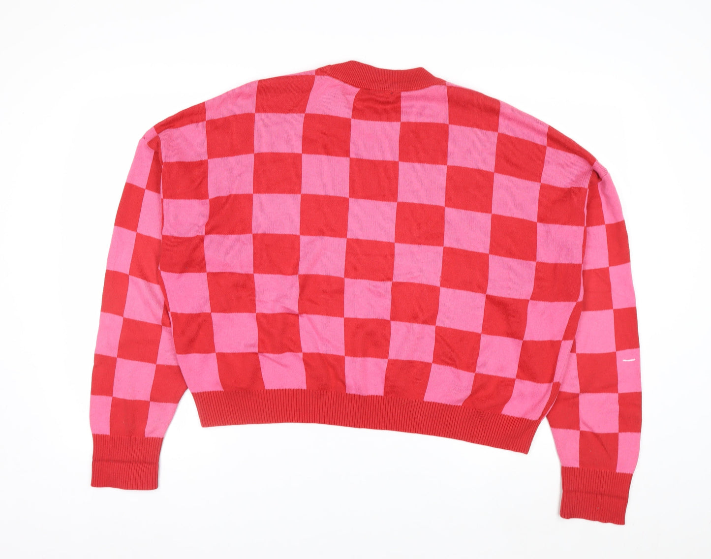 Warehouse Women’s Multicoloured Check Knit Jumper M