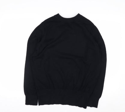 Joanie Women's Black Lightning Pullover Jumper Medium Knit Cotton