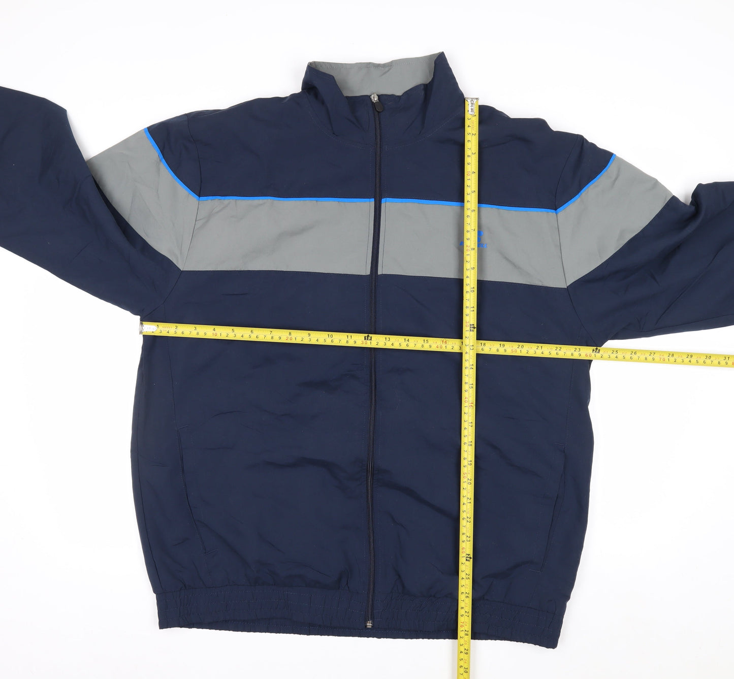 Russell Athletic Men's Blue Grey XL Windbreaker Jacket