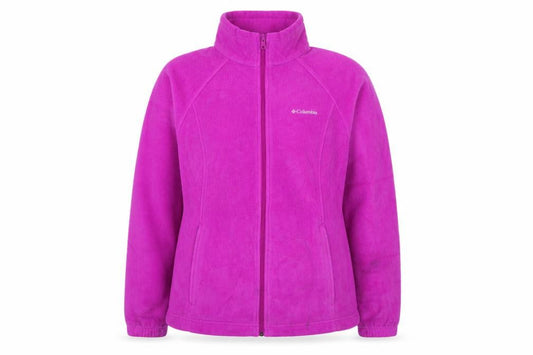 Columbia Women’s Pink Full Zip Fleece Sweatshirt L Warm Outdoor