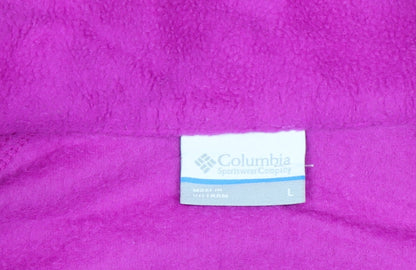 Columbia Women’s Pink Full Zip Fleece Sweatshirt L Warm Outdoor