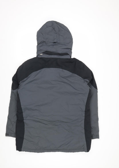 L.L.Bean Men's Grey Hooded Waterproof Insulated Parka Jacket M