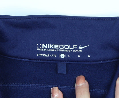 Nike Golf Women's Navy Therma-Fit 1/2 Zip Pullover Sweatshirt Size L