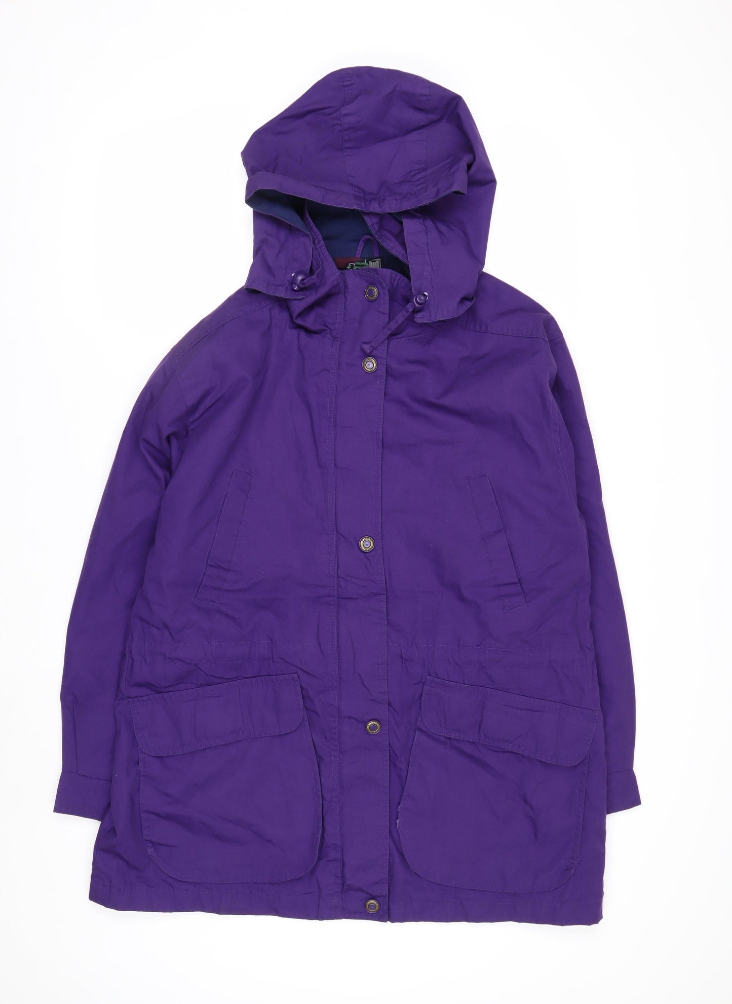 Pacific Trail Men's Purple L Hooded Parka Coat Water Resistant Lined Jacket
