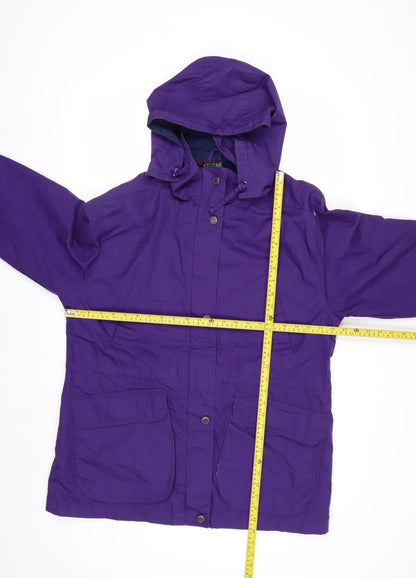 Pacific Trail Men's Purple L Hooded Parka Coat Water Resistant Lined Jacket