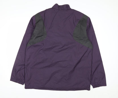 North End Men's Purple Windbreaker Jacket L Lightweight Outdoor