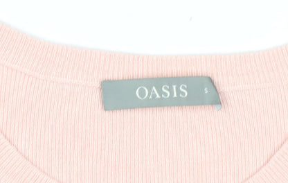 Oasis Women’s Multicoloured Striped Crew Neck Long Sleeve Pullover Jumper Size S