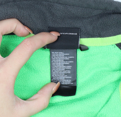 The North Face Teens Green Full Zip Fleece Sweatshirt XL