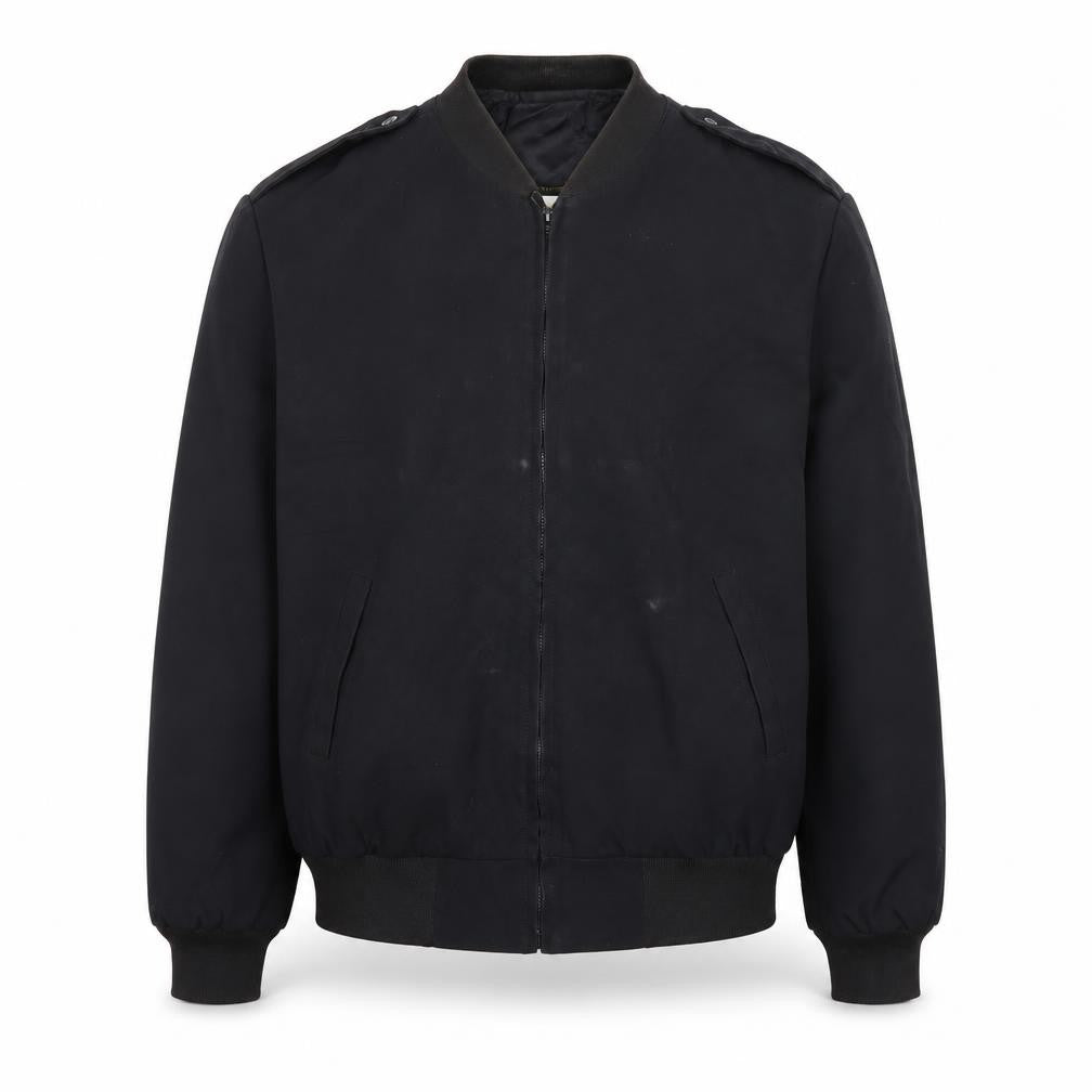 Neptune Garment Co. Men's Black Wool Blend Bomber Jacket Size 42