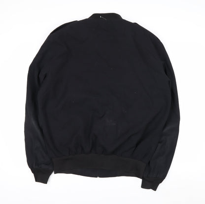Neptune Garment Co. Men's Black Wool Blend Bomber Jacket Size 42