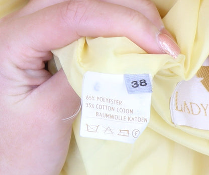 Lady Adler Women's Yellow Classic Short Jacket Size 12