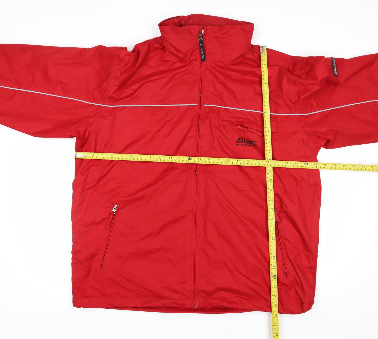 Atlant Active Wear Men's Red XL Windbreaker Jacket Waterproof