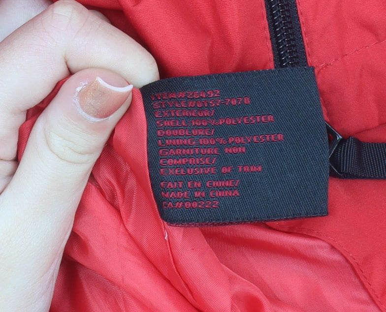 Alpine Tek Men Red XL Waterproof Hooded Parka Jacket