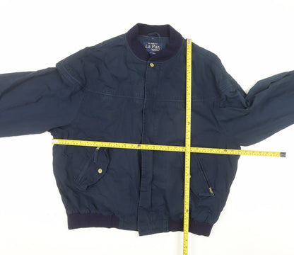La Paz by Catalina Men's Navy Bomber Jacket XLT Cotton Blend