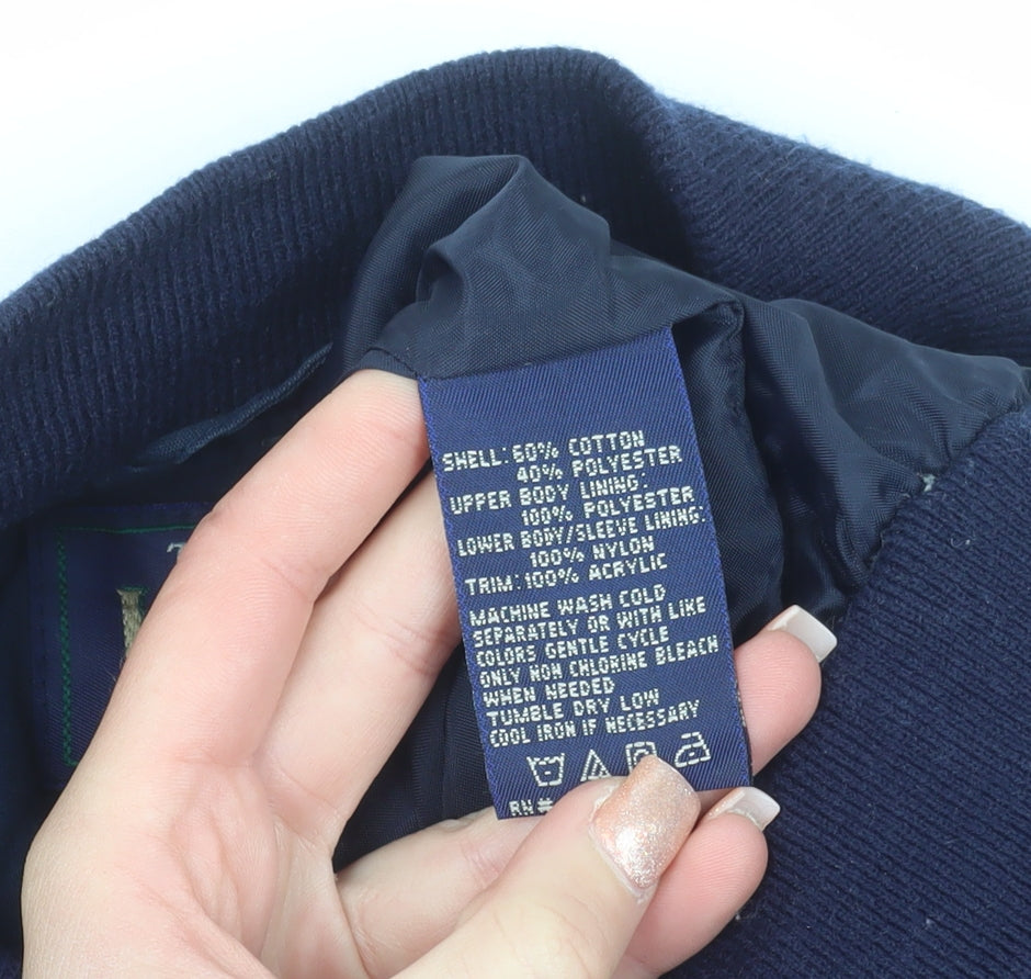 La Paz by Catalina Men's Navy Bomber Jacket XLT Cotton Blend