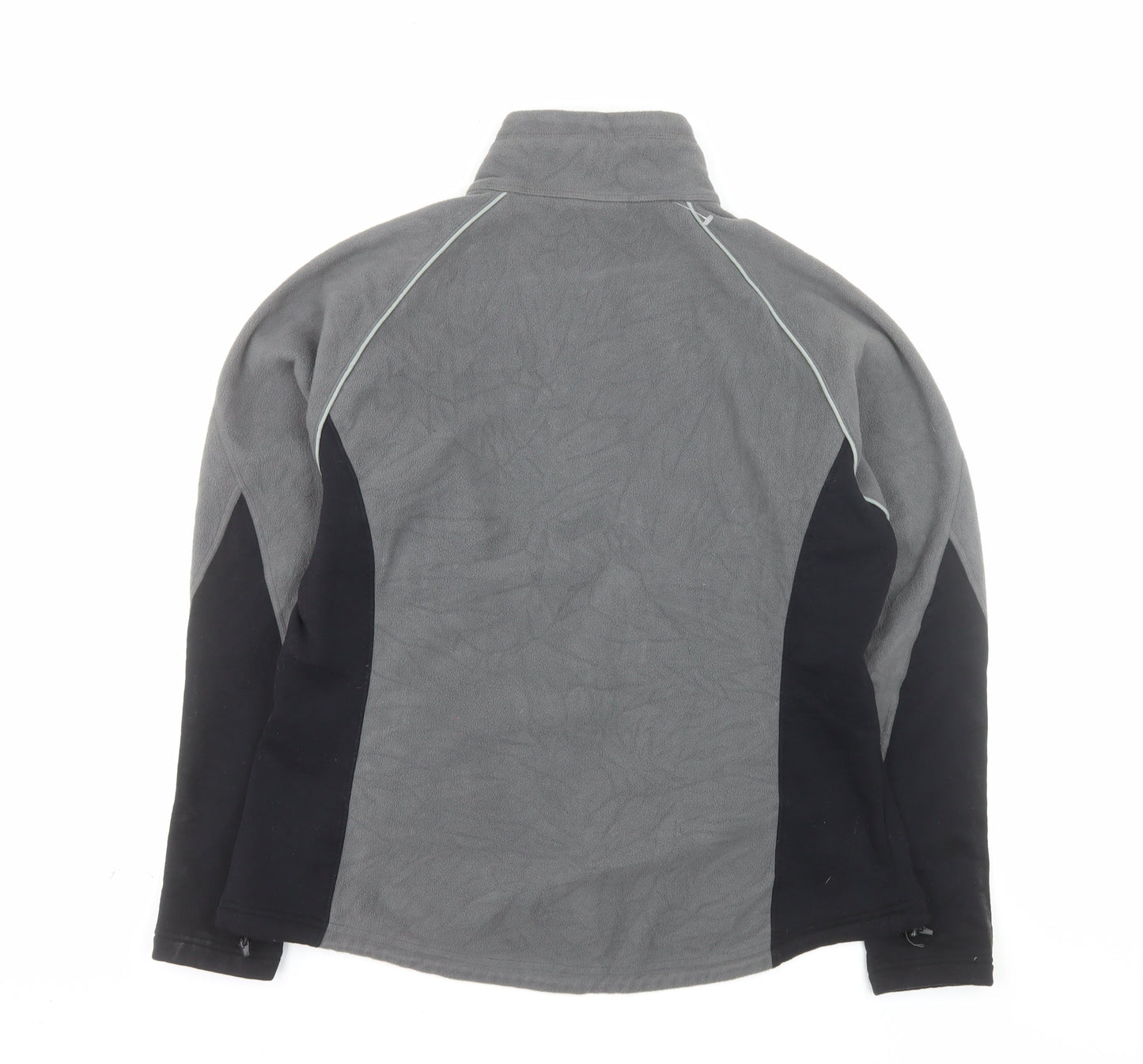 REI Men's Grey Full Zip Fleece Jacket XL Outdoor Hiking