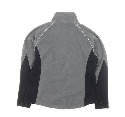 REI Men's Grey Full Zip Fleece Jacket XL Outdoor Hiking