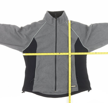 REI Men's Grey Full Zip Fleece Jacket XL Outdoor Hiking