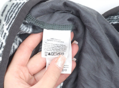 Eddie Bauer Men’s Grey Aztec Fleece Henley Sweatshirt 3XLT