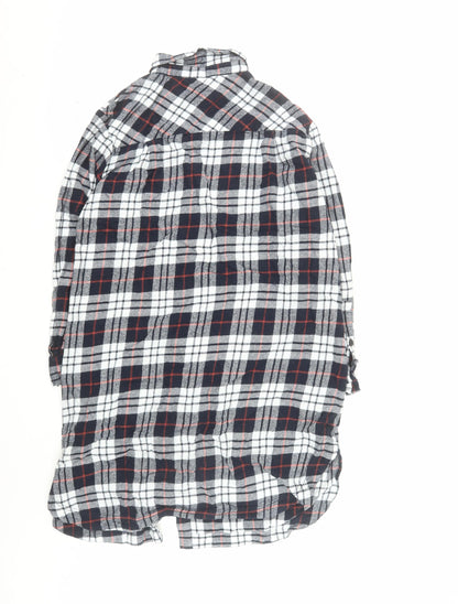 John Lewis Women’s Multicoloured Flannel Button-Up Shirt Size 16