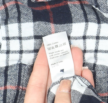 John Lewis Women’s Multicoloured Flannel Button-Up Shirt Size 16