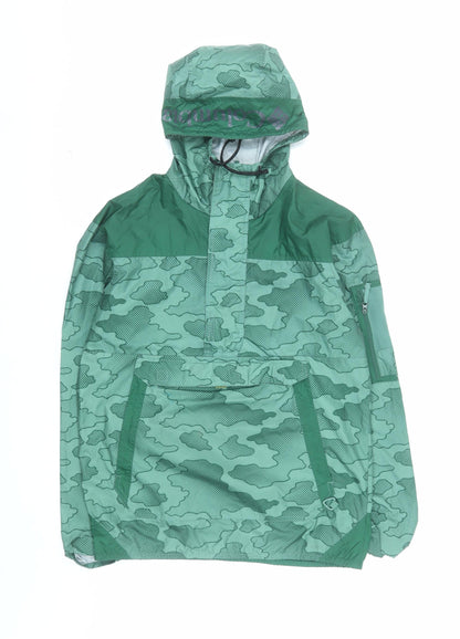 Columbia Men’s Green Camouflage Anorak Windbreaker Jacket S